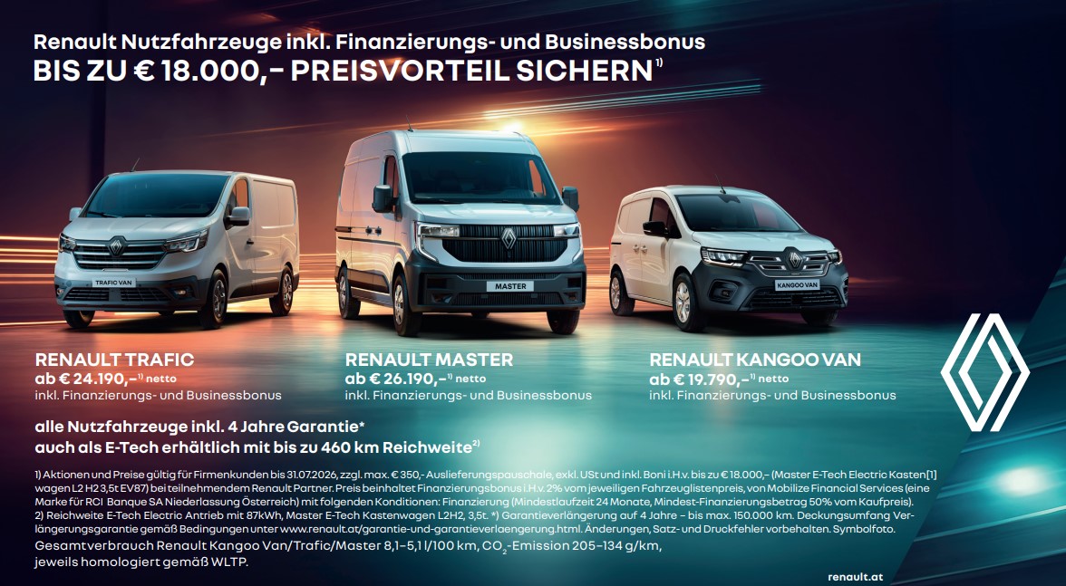 Renault Trafic, Master & Kangoo
