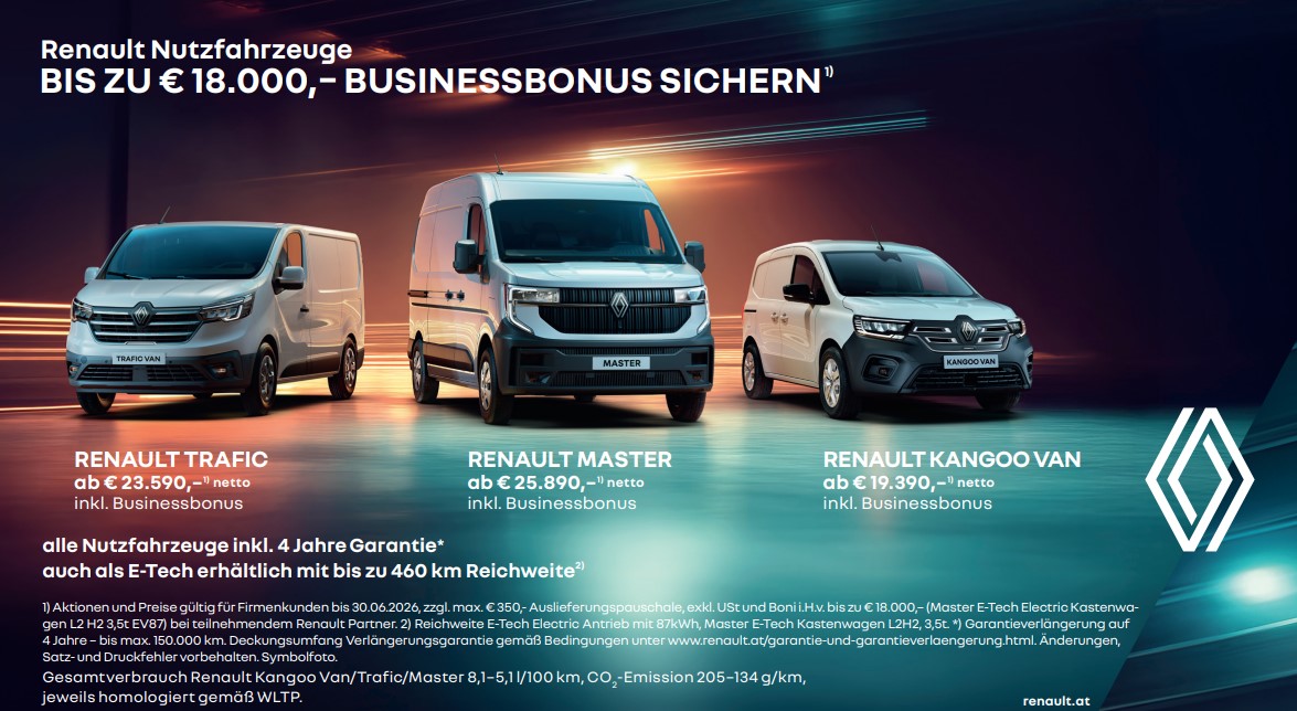 Renault Trafic, Master & Kangoo